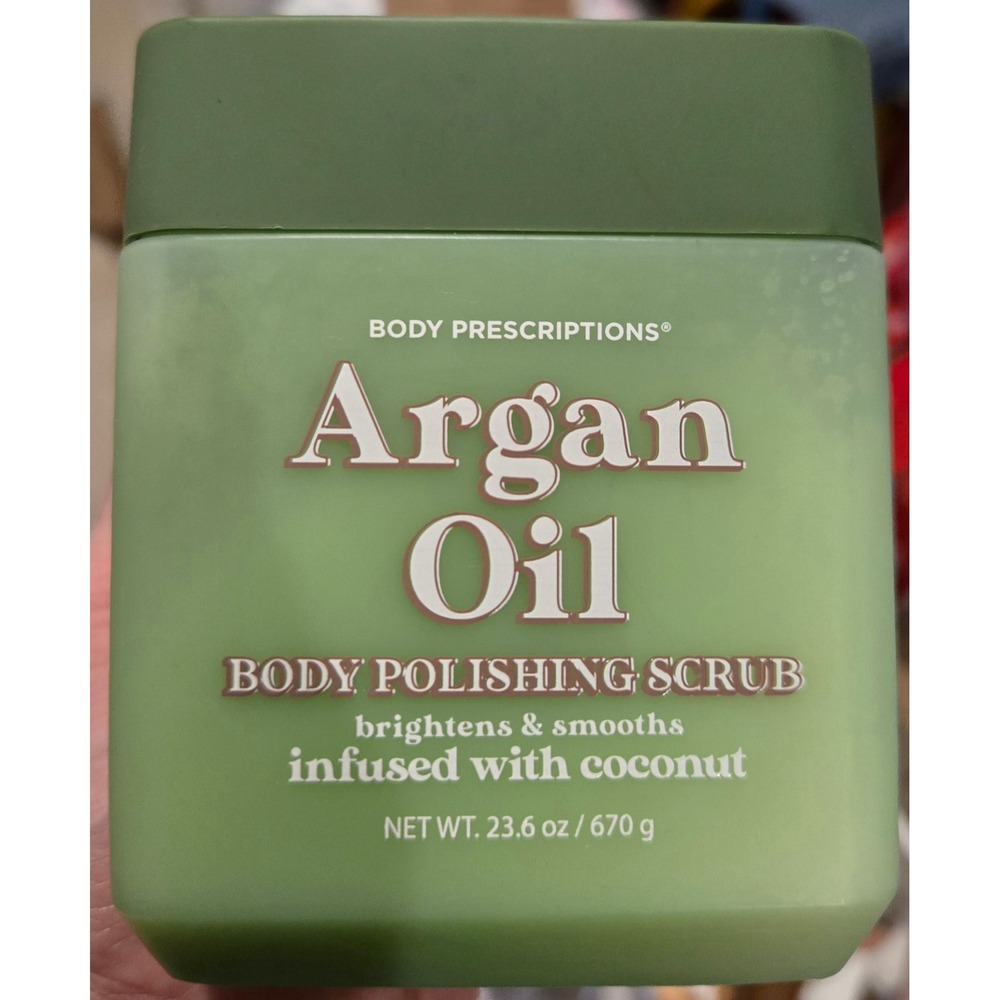 Body Prescriptions Body Polishing Scrub 23.6oz Argan Oil Coconut NEW